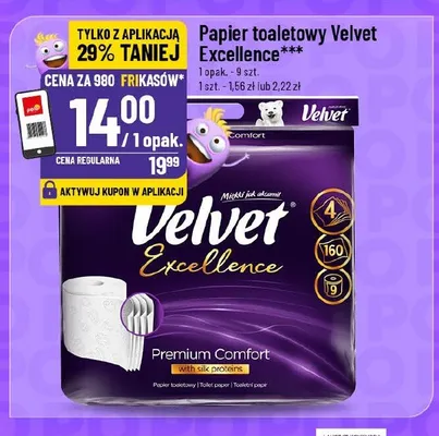 Papier toaletowy Velvet Excellence promocja w POLOmarket