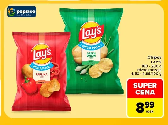 Chipsy Lay's Paprika promocja w Carrefour