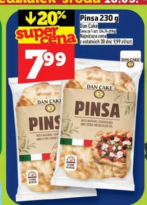 Pinsa Dan Cake promocja w TOPAZ