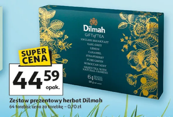 Zestaw prezentowy herbat Dilmah promocja w Auchan