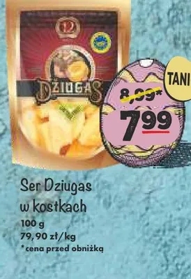 Ser Dziugas w kostkach promocja w Arhelan