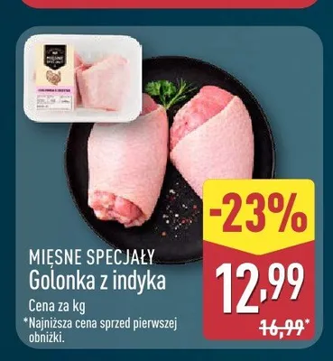 Golonka z indyka Mięsne Specjały promocja w Aldi