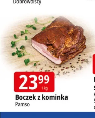 Boczek z kominka Pamso promocja w Leclerc