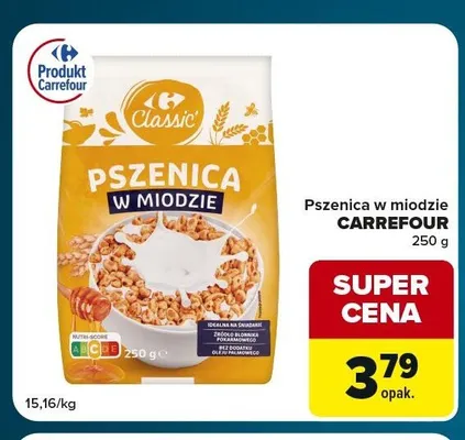 Pszenica w miodzie Carrefour Classic promocja w Globi