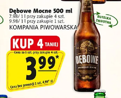 Piwo Dębowe Mocne promocja w Prim Market