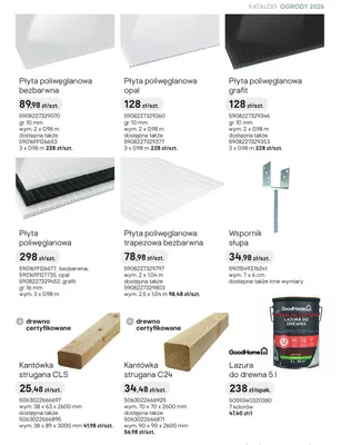 Płyta poliwęglanowa opal promocja w Castorama