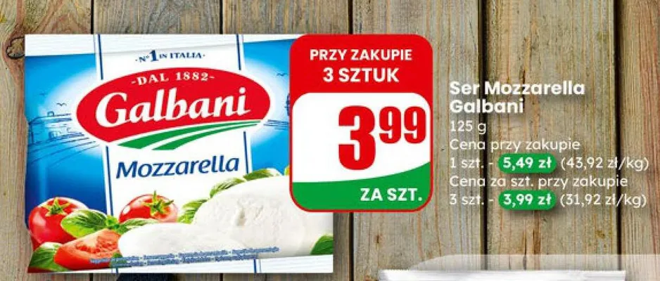 Ser Mozzarella  promocja w Dino