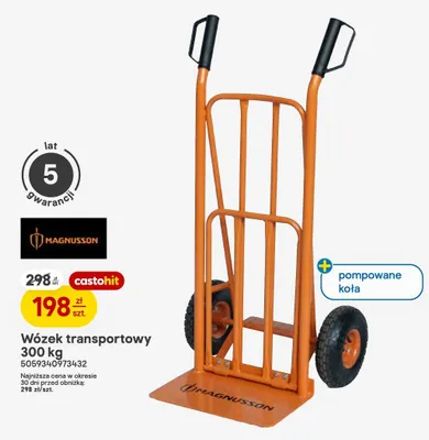 Wózek transportowy Magnusson 300 kg promocja w Castorama