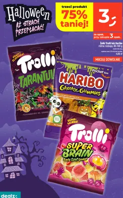 Żelki Trolli Tarantula promocja w Dealz