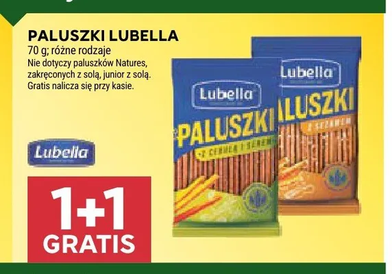 Paluszki z cebulą i serem Lubella promocja w Stokrotka