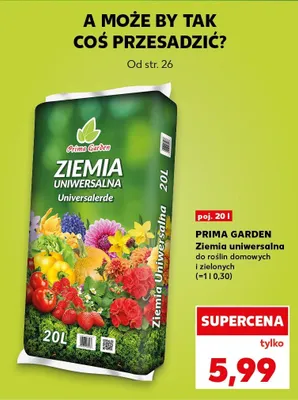 Ziemia uniwersalna do roślin domowych i zielonych promocja w Kaufland