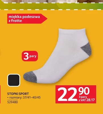 Stopki sport 3-pak promocja w Selgros