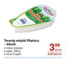 Twaróg wiejski Piątnica klinek promocja w Makro