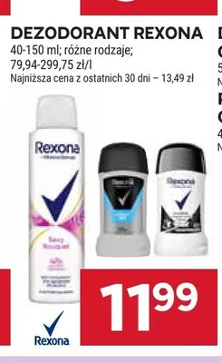 Dezodorant roll-on Rexona Cobalt Dry promocja w Stokrotka