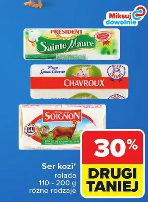 Ser kozi rolada President Sainte Maure promocja w Carrefour