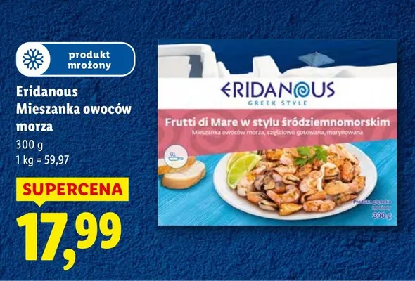Mieszanka owoców morza Eridanous promocja w Lidl