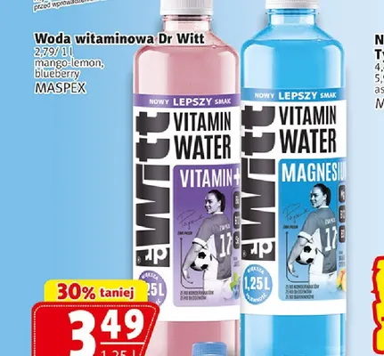 Woda witaminowa Dr Witt mango-lemon promocja w Prim Market