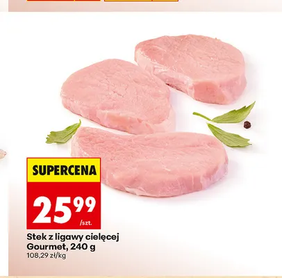 Stek z ligawy cielęcej Gourmet promocja w Biedronka