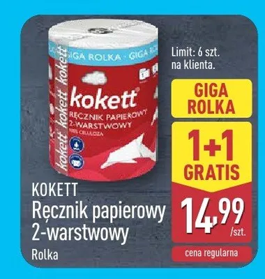 Ręcznik papierowy 2-warstwowy promocja w Aldi