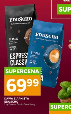 Kawa ziarnista Eduscho Crema Strong promocja w Stokrotka