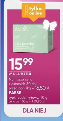 Puder ryżowy sypki promocja w Super-Pharm