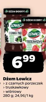 Dżem z czarnych porzeczek > truskawkowy > wiśniowy promocja w Netto
