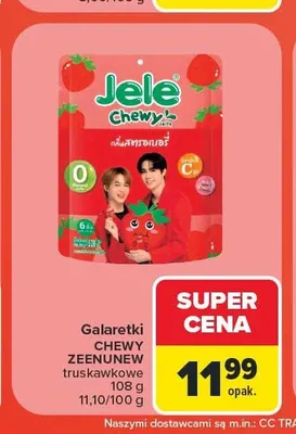Galaretki Chewy Zeununew truskawkowe Jele promocja w Carrefour