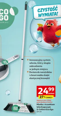 Miotła z trzonkiem teleskopowym promocja w Auchan