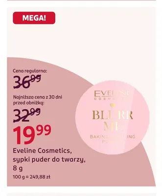 Sypki puder do twarzy Eveline Cosmetics promocja w Rossmann