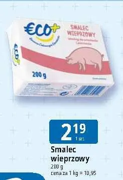 Smalec wieprzowy Eco+ promocja w Leclerc