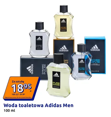 Woda toaletowa Adidas Men Pure Game promocja w Action
