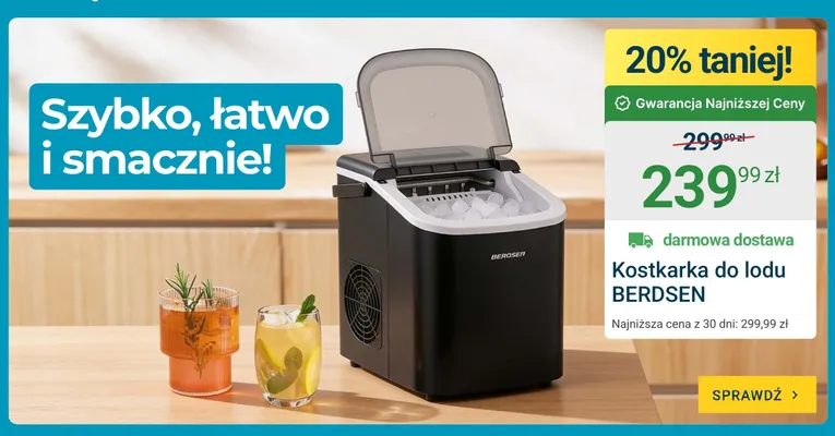 Kostkarka do lodu Berdsen promocja w ERLI