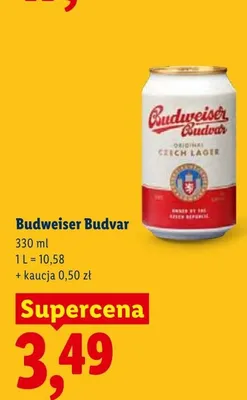 Piwo Budweiser Budvar promocja w Lidl