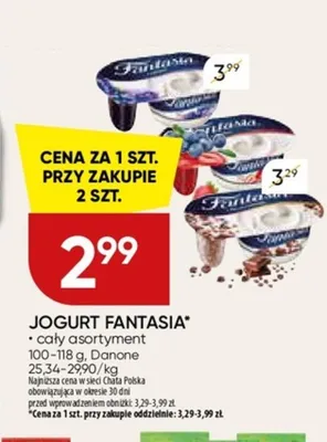 Jogurt Fantasia z płatkami czekoladowymi promocja w Chata Polska