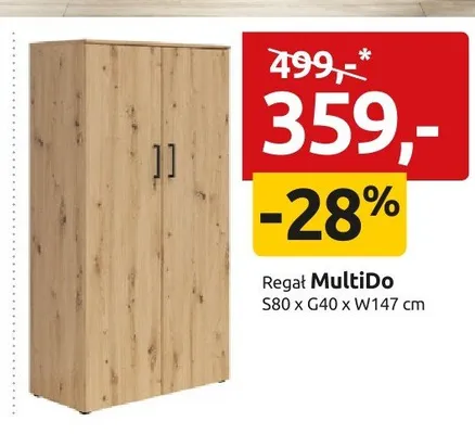 Regał MultiDo S80 x G40 x W147cm promocja w Black Red White