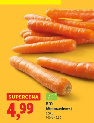 Marchewki BIO Minimarchewki promocja w Lidl