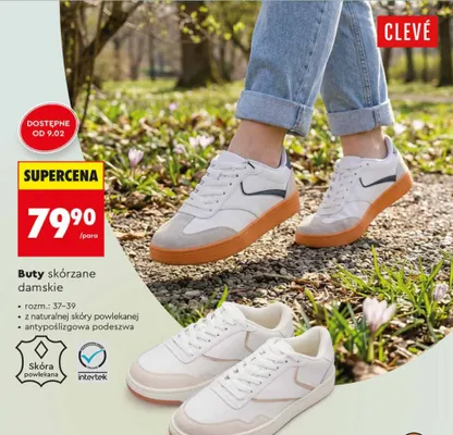 Buty skórzane damskie promocja w Biedronka