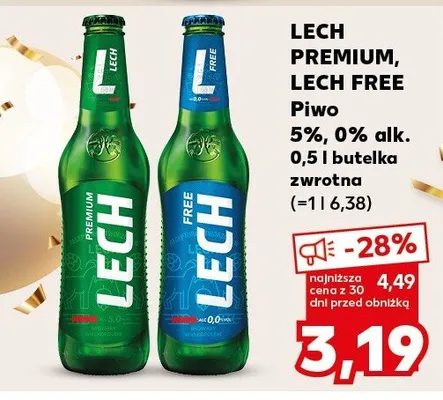 Piwo 5%, 0% alk. promocja w Kaufland