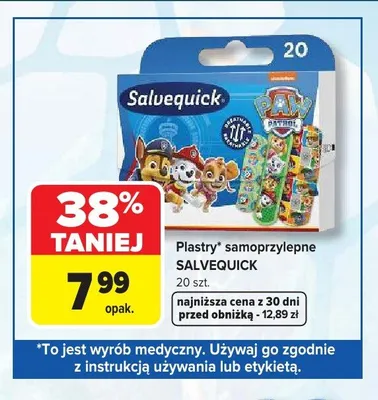 Plastry samoprzylepne Salvequick Paw Patrol promocja w Carrefour