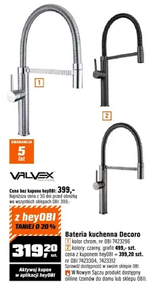 Bateria kuchenna Decoro promocja w OBI