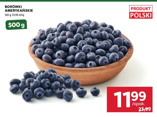 Borówki amerykańskie promocja w Stokrotka