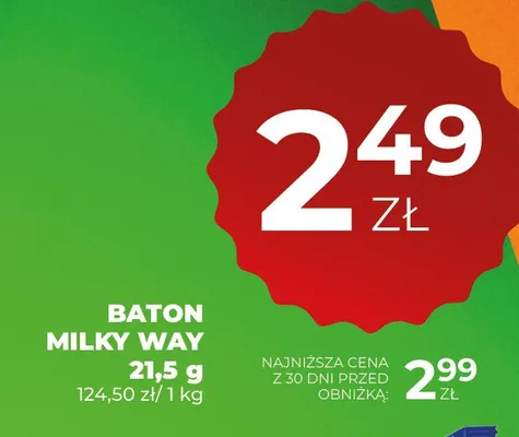 Baton Milky Way promocja w Duży Ben