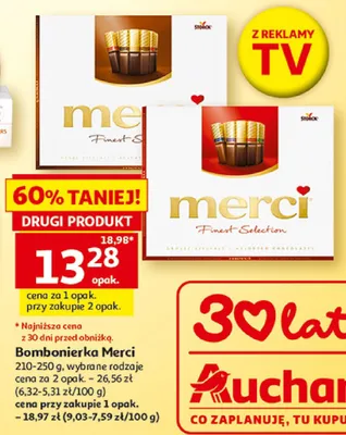 Bombonierka Merci Finest Selection promocja w Auchan
