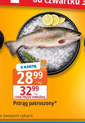 Pstrąg patroszony promocja w Leclerc