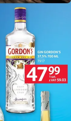 Gin Gordon's London Dry promocja w Selgros