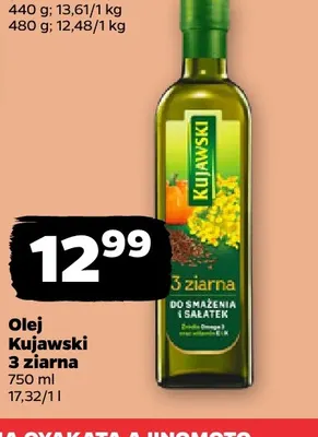 Olej rzepakowy Kujawski 3 ziarna promocja w Netto