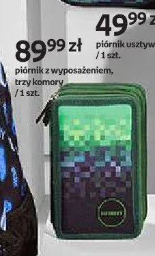Piórnik z wyposażeniem trzy komory promocja w Empik