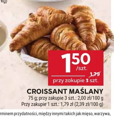 Croissant maślany promocja w Stokrotka