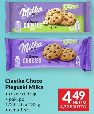 Ciastka Choco Pieguski Milka różne rodzaje promocja w Makro