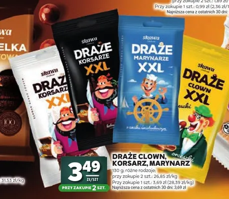 Draże Clown XXL Skawa promocja w Stokrotka